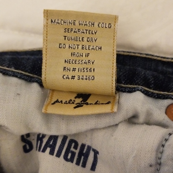 7 for all Mankind dark wash straight leg jeans - Picture 7 of 7